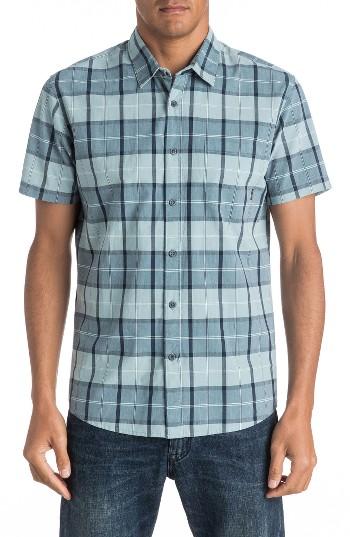 Men's Quiksilver Everyday Check Woven Shirt - Blue