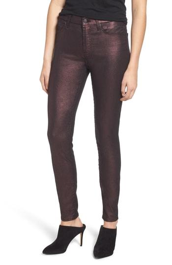 Women's 7 For All Mankind Metallic Ankle Skinny Jeans - Purple