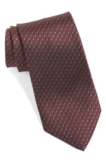 Men's John Varvatos Star Usa Geometric Silk Tie, Size - Red