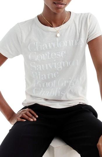 Women's J.crew Chardonnay Tee, Size - Ivory