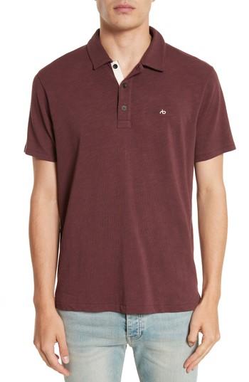 Men's Rag & Bone Standard Issue Slub Jersey Polo