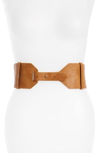 Women's Bp. Wide Stretch Belt, Size - Tan