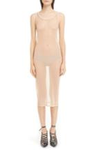 Women's Givenchy Sheer Stretch Silk Jersey Dress Us / 34 Fr - Pink
