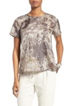 Women's Eileen Fisher Print Silk Tee