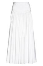 Women's Stella Mccartney Taffeta Maxi Skirt Us / 42 It - White