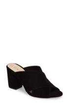 Women's Sole Society Luella Flower Embroidered Mule M - Black
