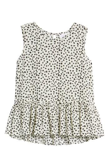 Women's Velvet By Graham & Spencer Print Gauze Tank - Ivory