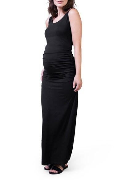 Women's Isabella Oliver 'lisle' Maternity Maxi Tank Dress - Black