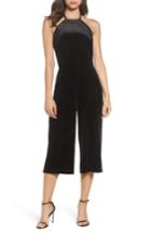 Women's Forest Lily Stretch Velvet Culotte Jumpsuit