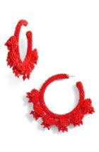 Women's Sachin & Babi Noir Grape Cluster Hoop Earrings