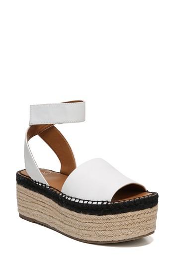 Women's Sarto By Franco Sarto Maisi Platform Espadrille Sandal M - White