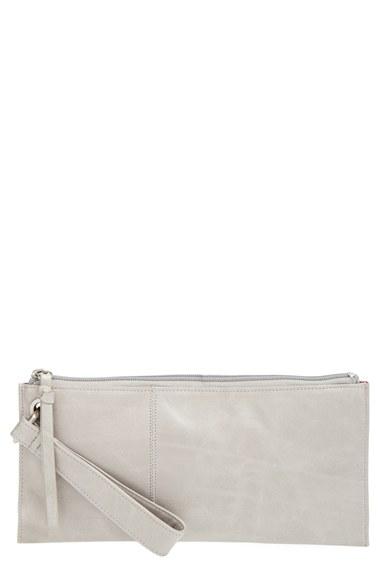 Hobo 'vida' Leather Clutch - Grey