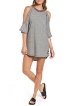 Women's Ivy Park Cold Shoulder Sweatshirt Dress - Grey