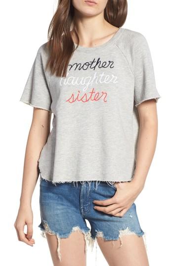 Women's Sundry Mother Daughter Sister Sweatshirt - Grey