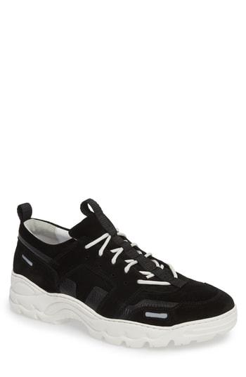 Men's Ami Alexandre Mattiussi Colorblock Runner Sneaker Eu - Black