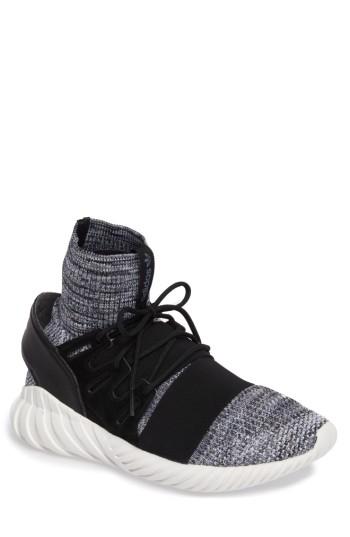 Men's Adidas Tubular Doom Primeknit Sneaker M - Black