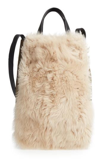 Rag & Bone Walker Convertible Genuine Shearling & Suede Tote -