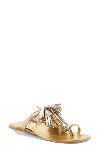 Women's Figue Scaramouch Tassel Sandal - Metallic