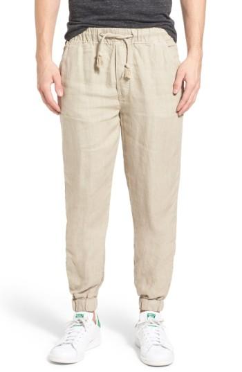 Men's Original Paperbacks 'catalina' Linen Joggers - Beige
