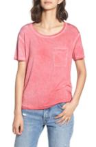 Women's Good Luck Gem Washed Stretch Modal Tee - Pink