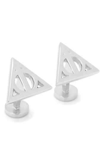 Men's Cufflinks, Inc. Deathly Hallows Symbol Cuff Links