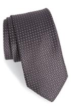 Men's Ted Baker London Dot Silk Tie, Size - Black