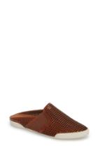 Women's Frye Melanie Perforated Mule M - Brown