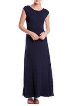 Women's Karen Kane V-back A-line Maxi Dress - Blue