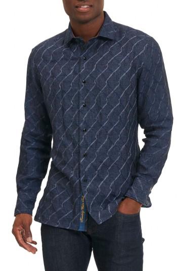 Men's Robert Graham Siddhartha Classic Fit Sport Shirt - Blue