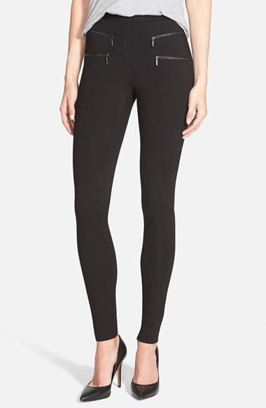 Women's Nic+zoe Zip Detail Skinny Ponte Pants