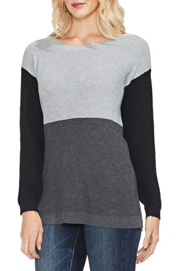 Women's Vince Camuto Colorblock Sweater, Size - Grey