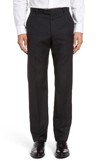 Men's John W. Nordstrom Check Wool Trousers - Blue