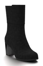 Women's Shoes Of Prey Block Heel Boot B - Black