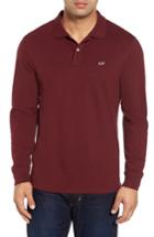 Men's Vineyard Vines Long Sleeve Polo, Size - Red