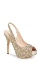 Women's Lauren Lorraine 'candy' Crystal Slingback Pump .5 M - Metallic