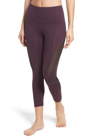 Women's Zella High Waist Crop Leggings, Size - Purple