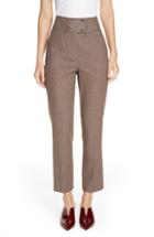 Women's Rebecca Taylor Houndstooth Check Stretch Cotton Blend Pants