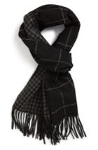 Men's Andrew Stewart Double Face Cashmere Scarf, Size - Black