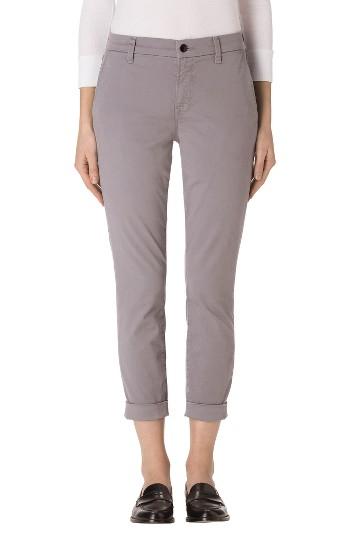 Women's J Brand 'josie' Tapered Leg Crop Trousers - Grey