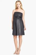 Women's Maternal America Strapless Dress - Black