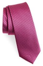 Men's Calibrate Geometric Silk Skinny Tie, Size - Pink