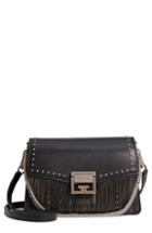 Givenchy Small Gv3 Chain Fringe Leather Crossbody Bag - Black