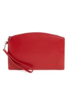 Women's Lodis Miley Leather Wristlet - Red