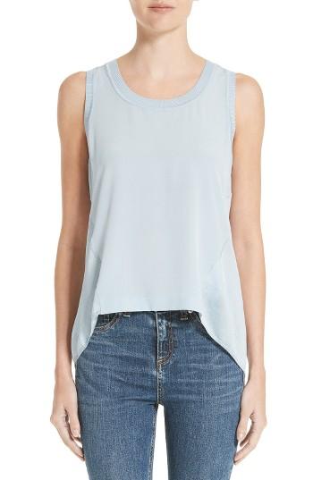 Women's Rag & Bone Sora Silk Tank - Blue