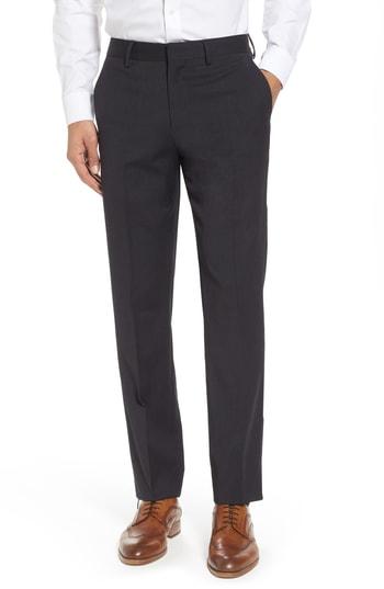 Men's Bonobos Jetsetter Slim Fit Flat Front Stretch Wool Trousers X - Grey