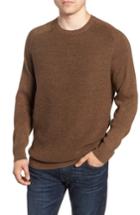 Men's Nordstrom Men's Shop Crewneck Wool Blend Sweater - Brown