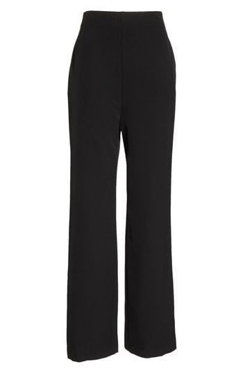 Women's Eliza J High Waist Straight Leg Pants (similar To 14w) - Black