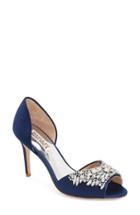 Women's Badgley Mischka 'candance' Crystal Embellished D'orsay Pump .5 M - Blue