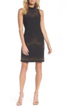 Women's Chetta B Beaded Sheath Dress - Black
