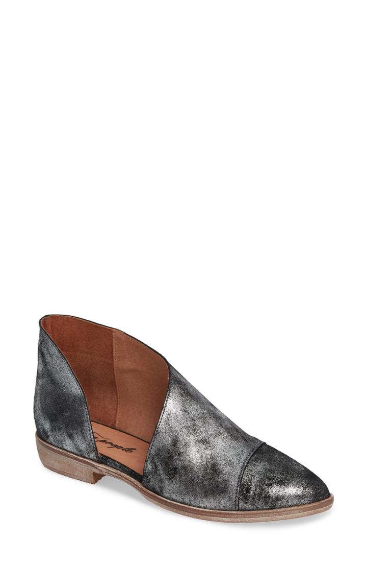 Women's Free People 'royale' Pointy Toe Flat Us / 40eu - Grey